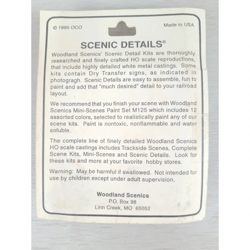 Woodland Scenes Senic Details Assorted Skids Crates Barrels‎ Sacks